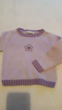 Sweter fioletowy liliowy bluzka fioletowa top