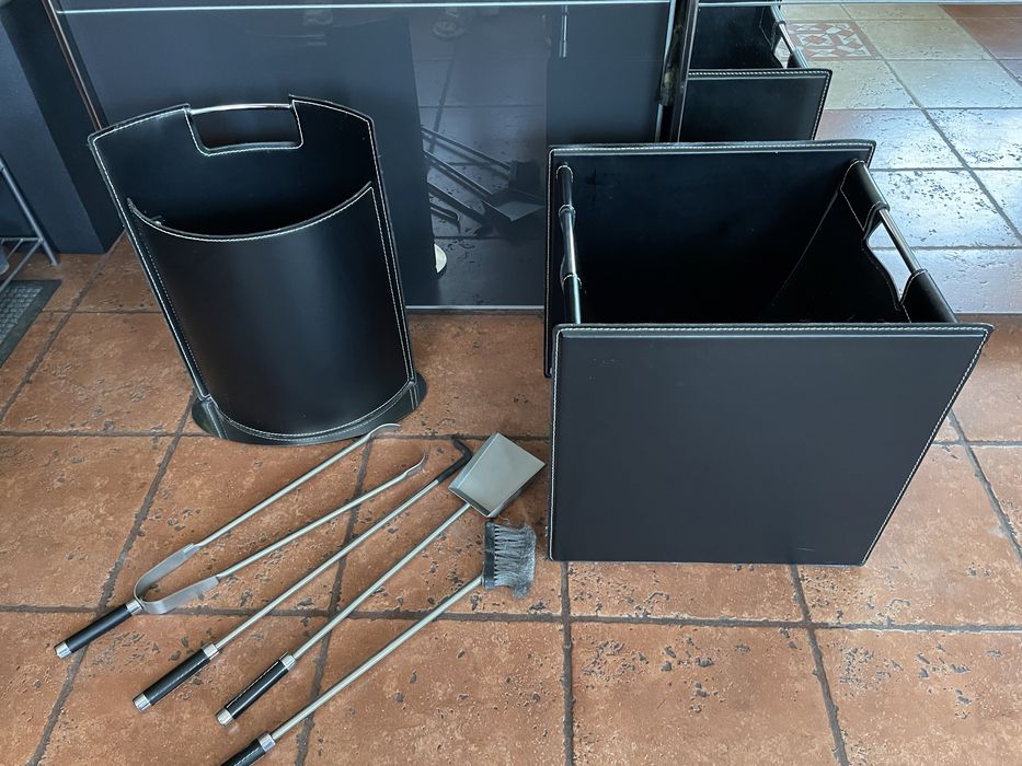 zestaw przyborów do kominka ekskluzywny