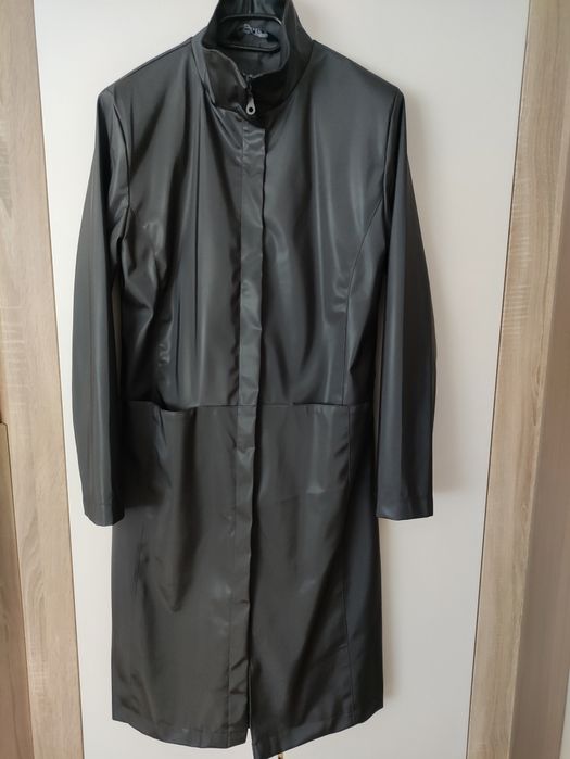 Płaszcz damski przeciwdeszczowy szary M