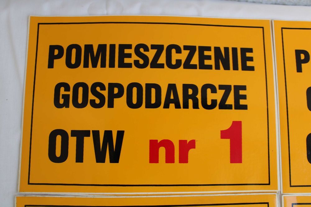 Tablice Ostrzegawcze- Warsztat Slusarski - PRL-u