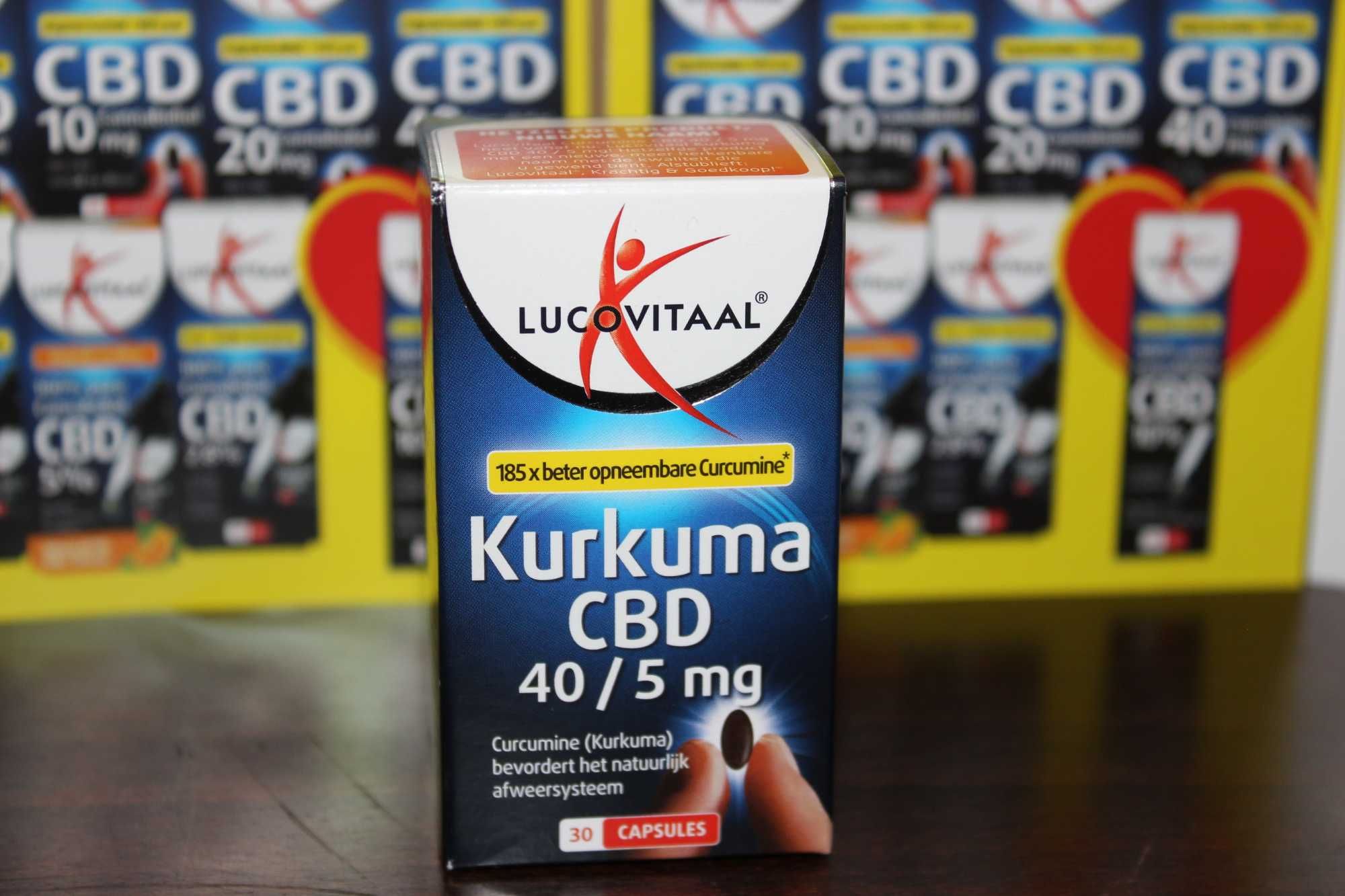Lucovitaal Kurkuma 40mg CBD 5 mg 30 Caps