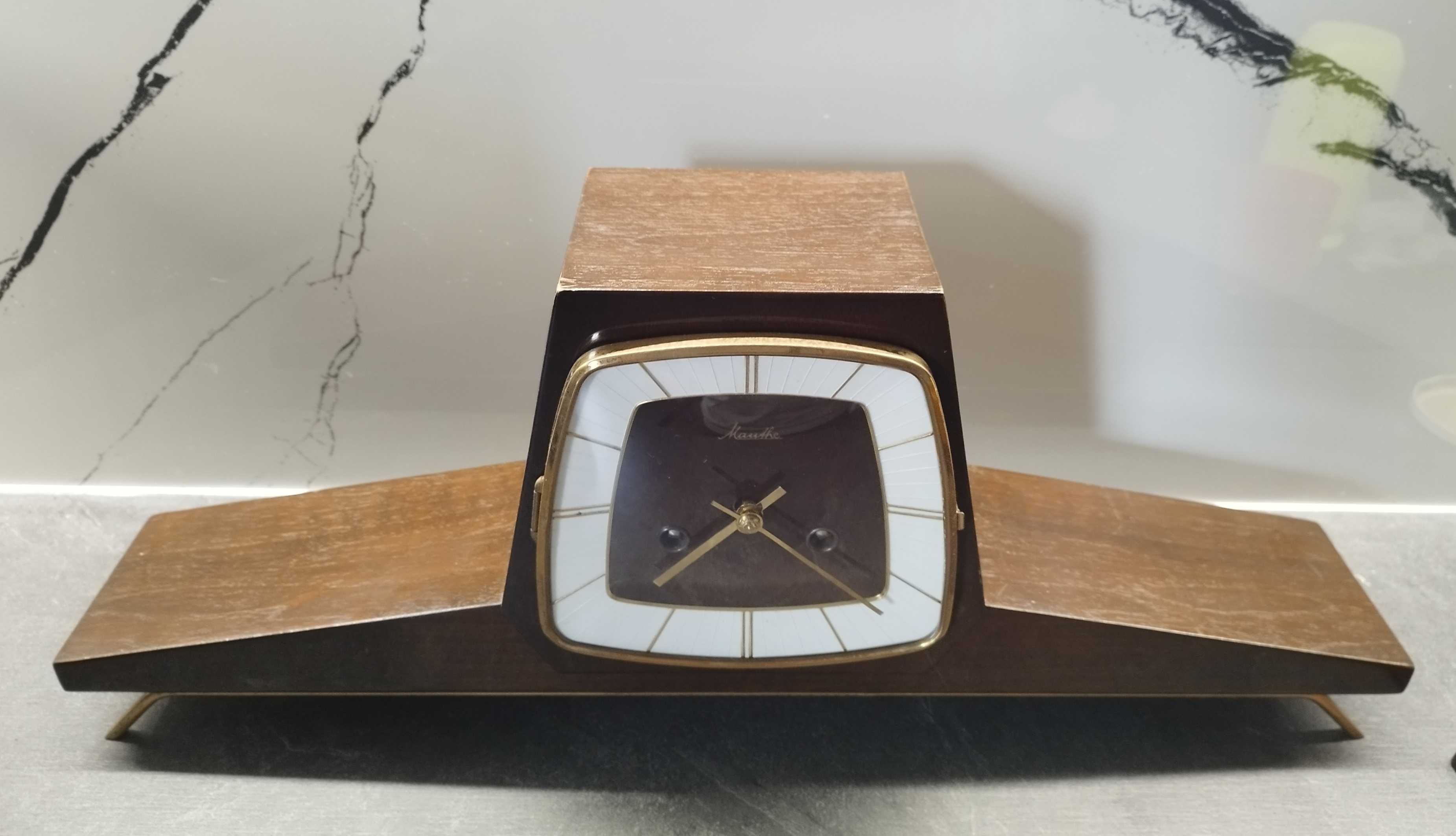 Piękny zegar kominkowy Mauthe sprawny wysylka vintage