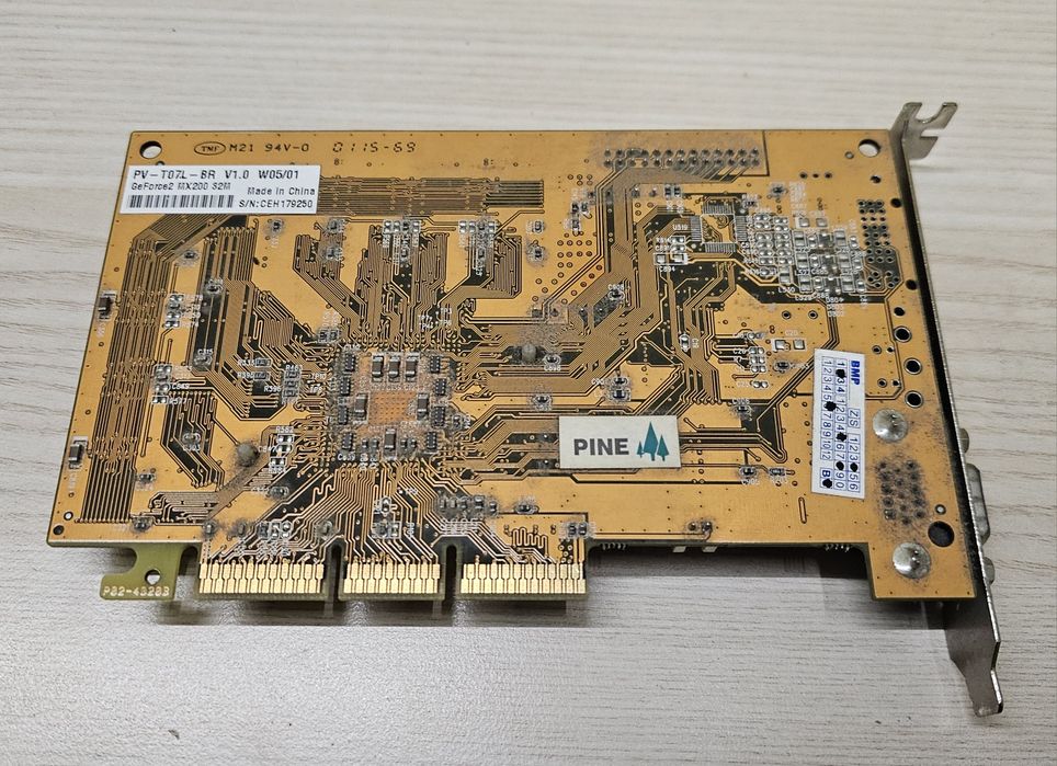 GeForce mx-200 32mb AGP retro karta graficzna
