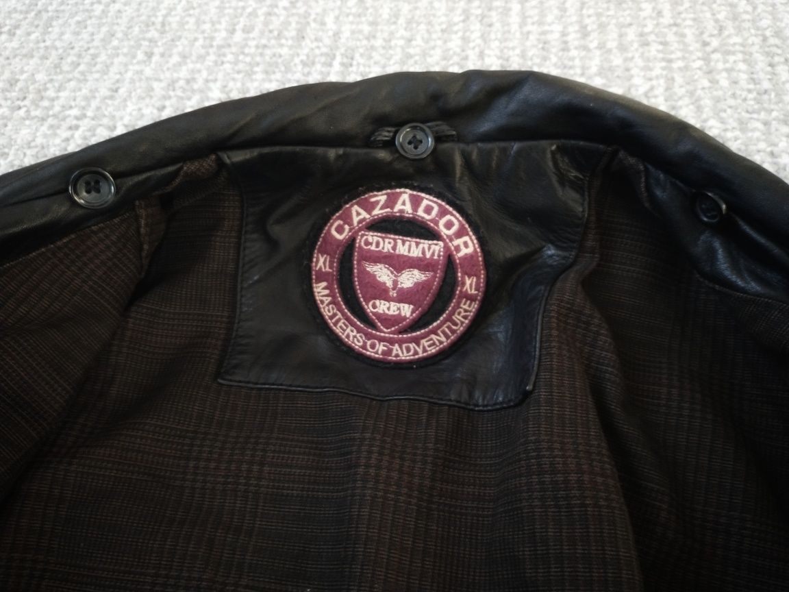 Kurtka męska skórzana markowa CAZDOR authentic leatherwear XL