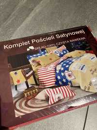 Komplet pościeli satynowej 160/200