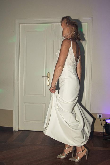 Sprzedam suknię slubna z bolerkiem S/M