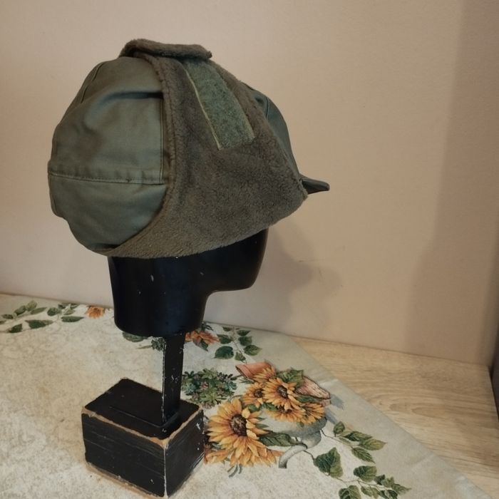 Nowa czapka pilotka khaki ocieplana