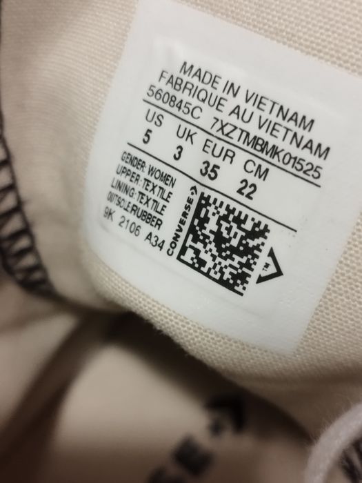 Converse all star plataforma 35