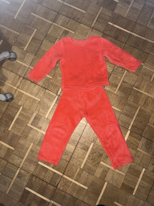 Тепла дитяча махрова піжама на зріст 116-122