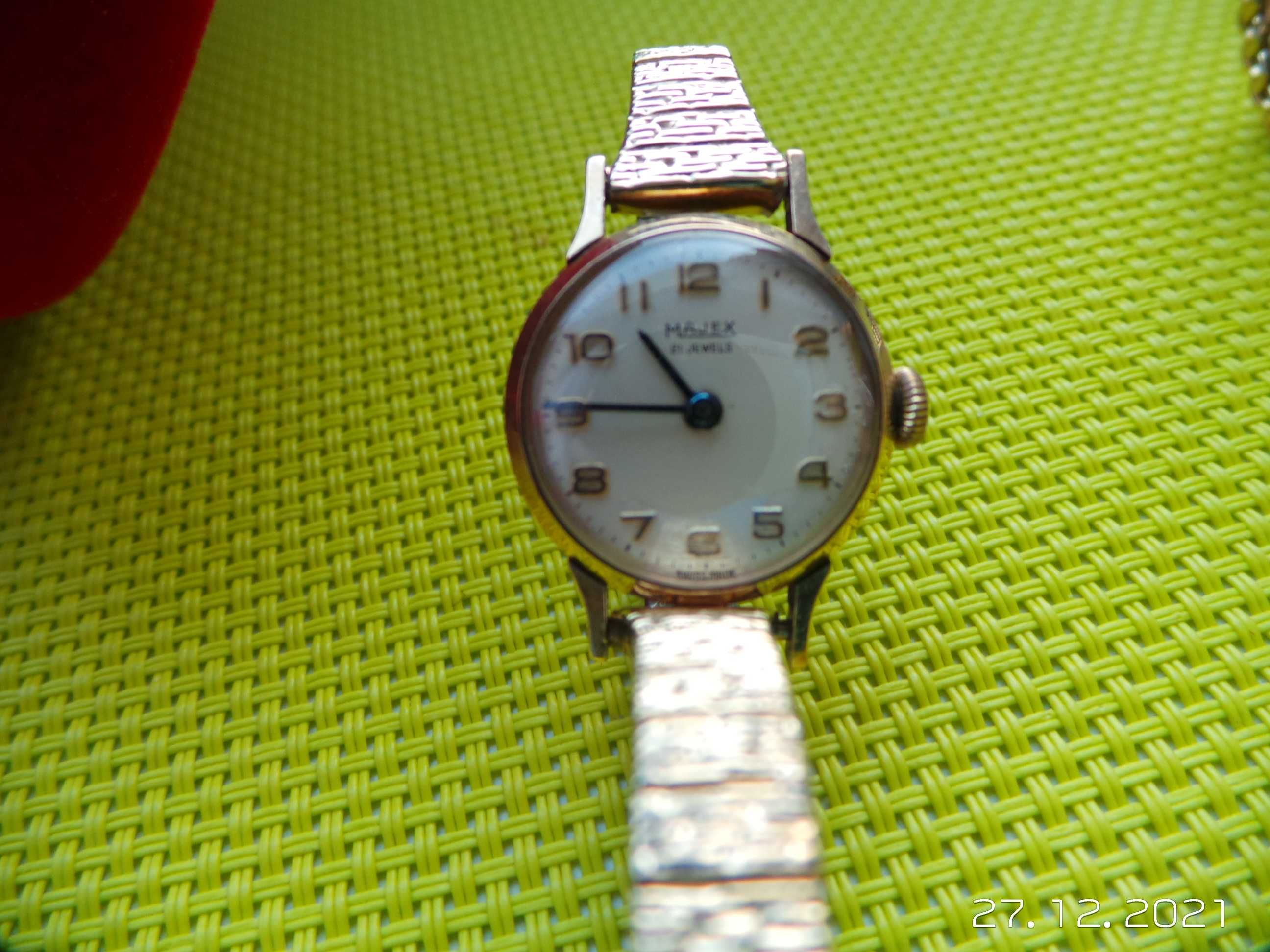złoty zegarek majex 9k damski