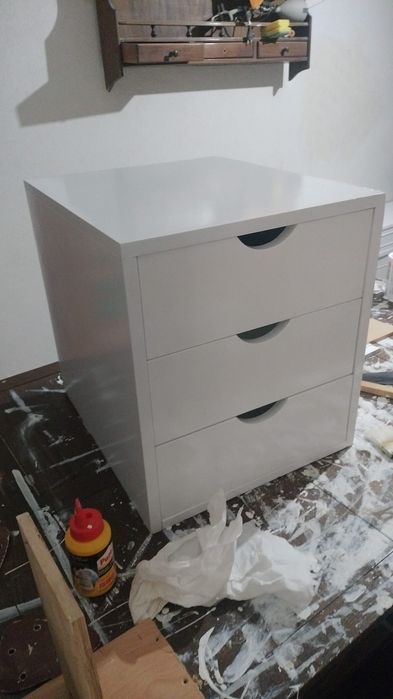 Bloco gavetas madeira maciça