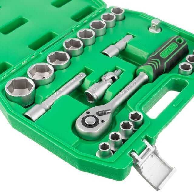 Набір інструментів 21 од 1/2"  INTERTOOL ET-6021SP набор головок 10-32