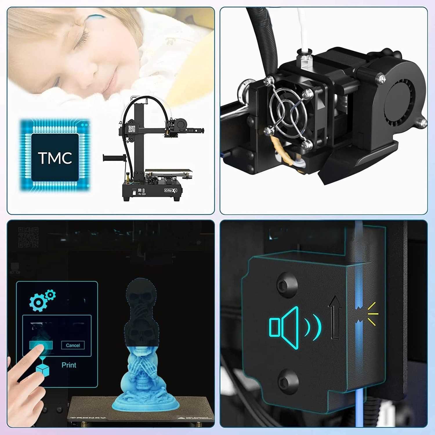Drukarka 3D TRONXY CRUX1 180×180×180mm Direct Drive PEI