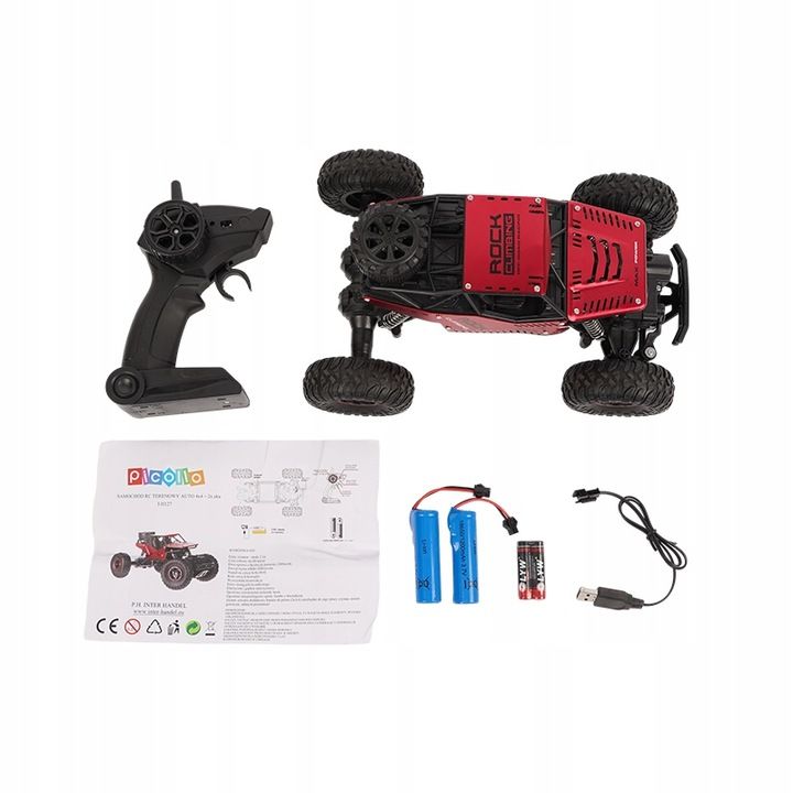 Samochód Zdalnie Sterowany Rc Duży Terenowy Auto Napęd 4x4 Off-road