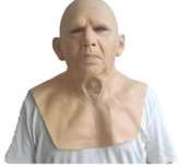 Máscara Real da Personagem Avô , Vestir, Halloween, Látex