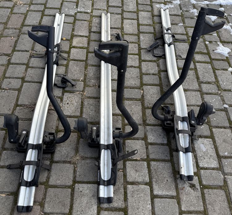 Продам аеродинамічні алюмінієві поперечки Thule та велокріплення Thule