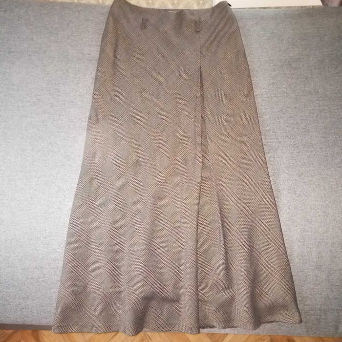 Шикарная длинная юбка в клетку. Юбка в пол East5Th