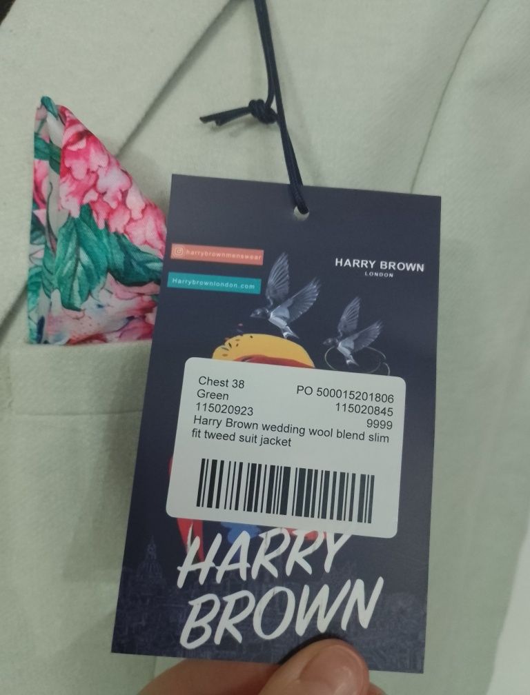 Harry Brown męska marynarka z wełny r M