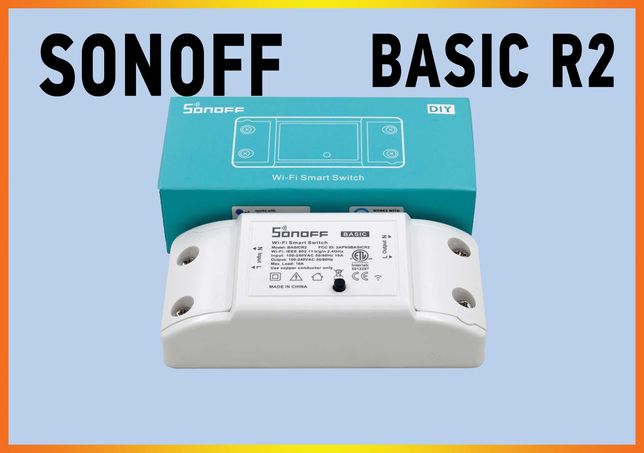 Sonoff Basic R2 wi-fi выключатель, реле умный дом, реле с таймером