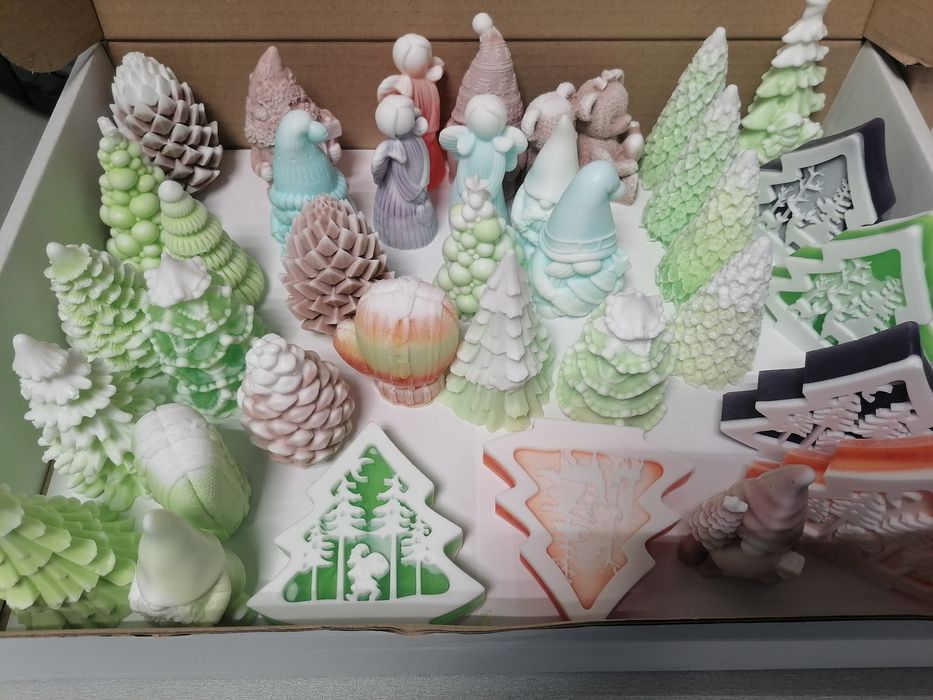 Mydełka ręcznie robione z dodatkiem naturalnych olejków