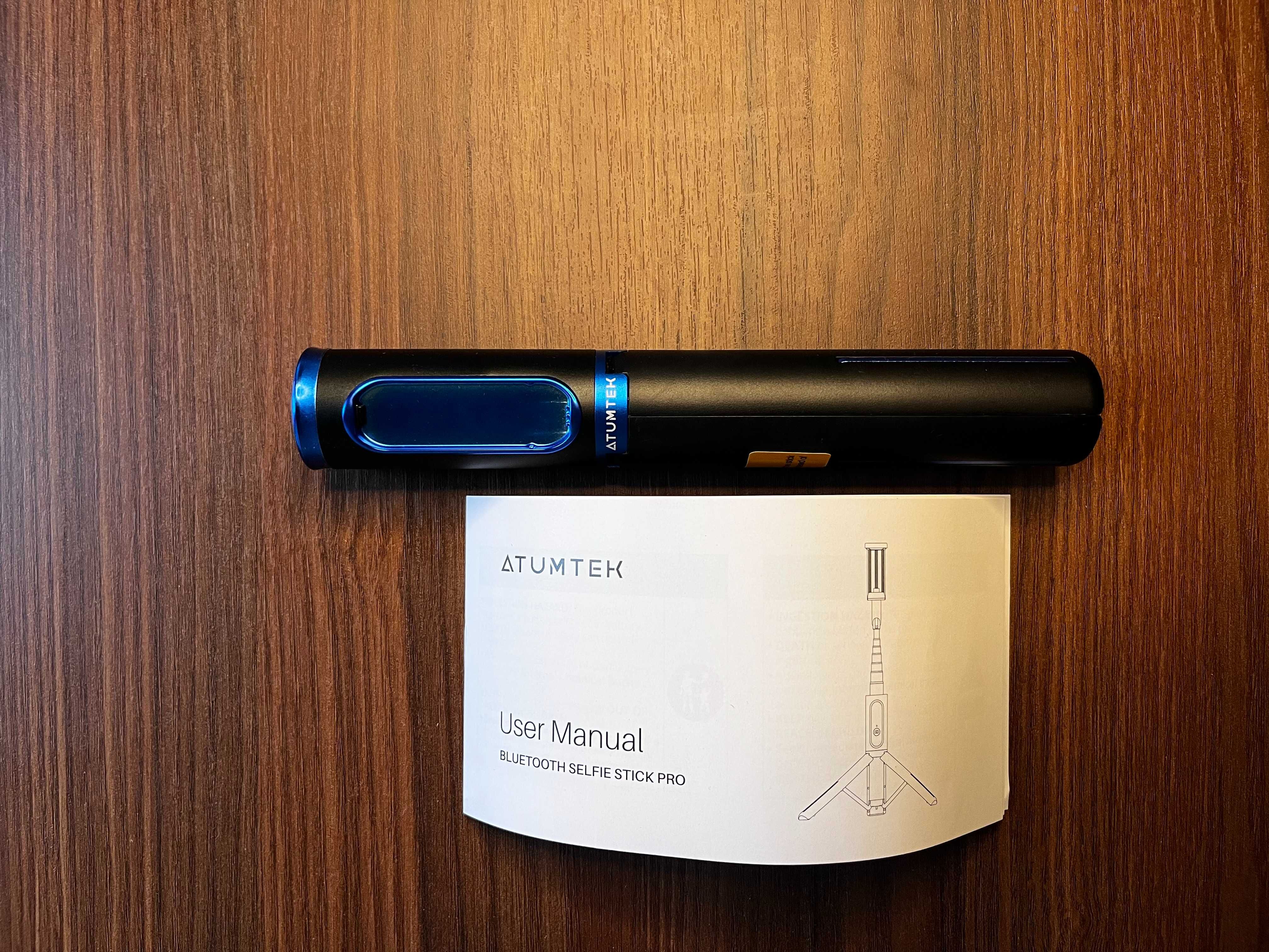 ATUMTEK Selfie Stick Tripod – Wysuwany Statyw 3 w 1 z Aluminium
