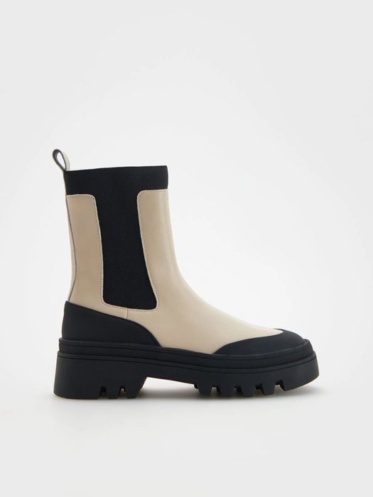 Шкіряні челсі з резинкою