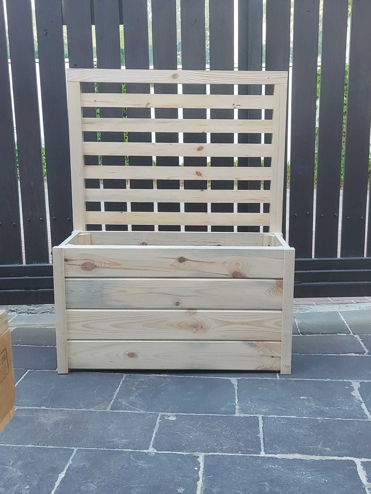 Donica drewniana skrzynia taras ogród balkon z pergolą dowolny wymiar