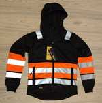 8038 Snickers S Hi-Vis bluza robocza z kapturem odblaskowa monter