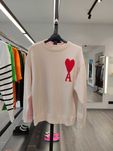 Светр AMI Paris Ami De Coeur Crew-Neck Jumper Khaki