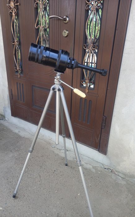 Обєктив МТО-500 З насадкою ТУРИСТ-ФЛ. На новому штативі.
