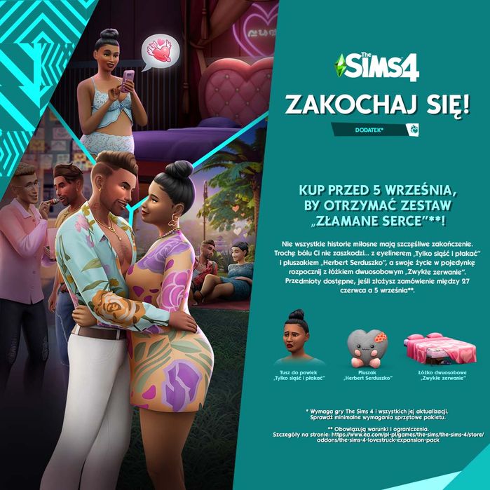 The Sims 4: Zakochaj się! PL (PC) Gra nowa w folii
