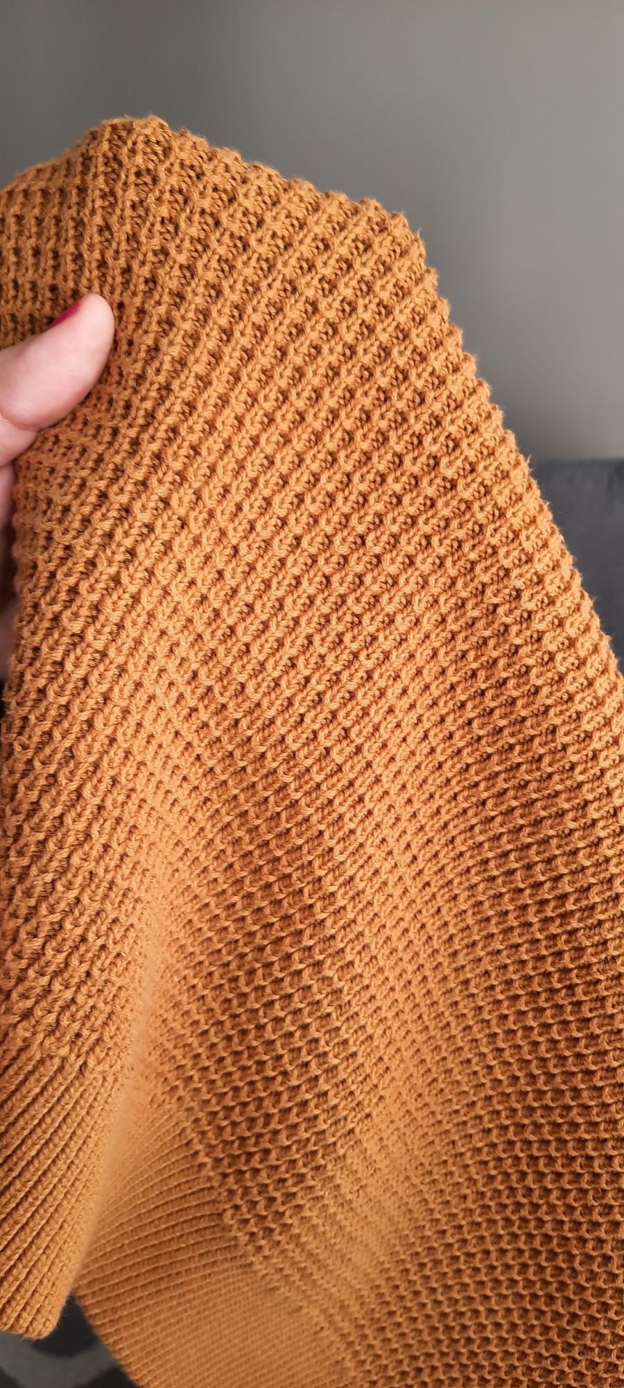 2 szt Sweter musztardowy i  butelkowa zieleń r.L XL  Reserved