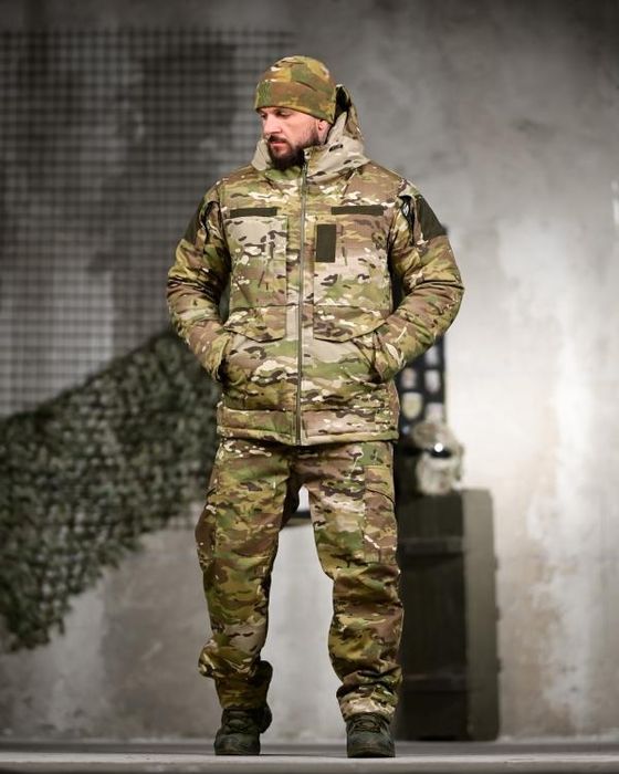 Великий зимовий набір якісний тактичний костюм 5в1 X-FORCE Multicam
