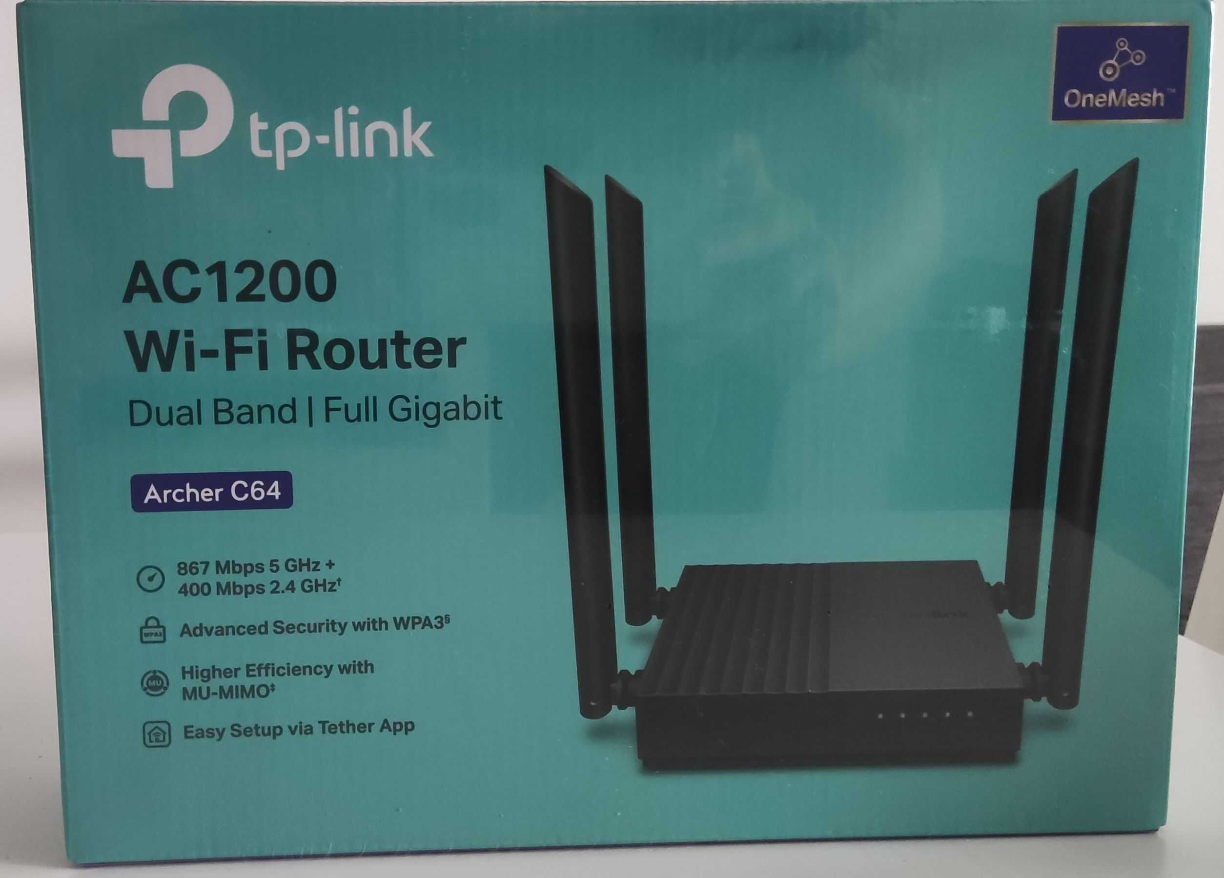 Router Wi-Fi TP-Link Archer C64 AC1200 MU-MIMO nowy GW