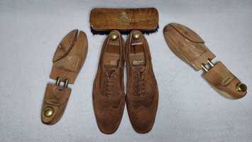 Замшевые оксфорды Velasca(броги,туфли,дерби,ботинки,монки)