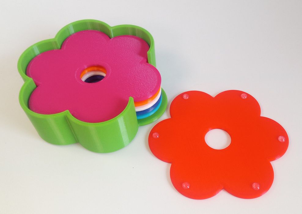 Podkładka podstawka pod kubek szklankę "Flowers"