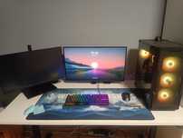 Komputer AMD Ryzen 7, 2x16 RAM, GeForce RTX 3070 Ti 8GB + Dwa monitory