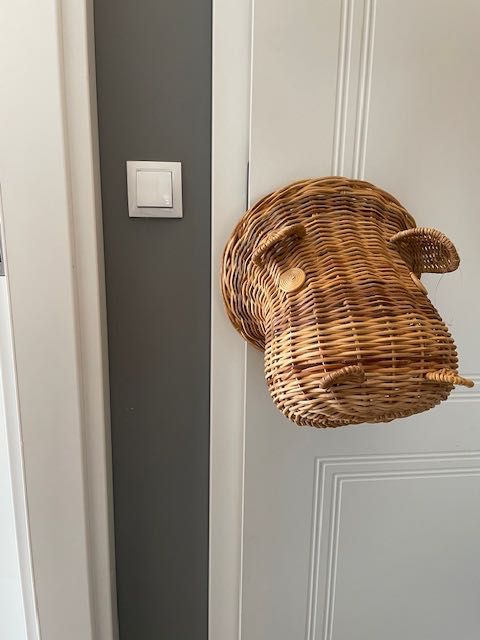 Ozdoba - Hipopotam wiklinowy Zara Home