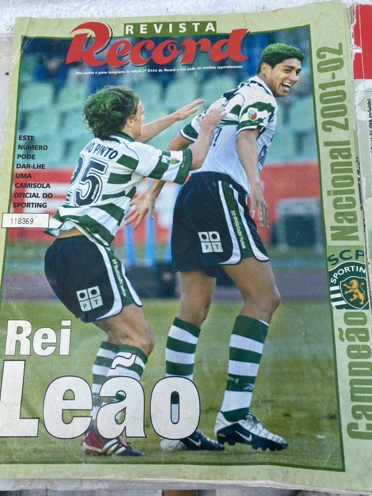 Revistas sporting campeao 2001 / 2002