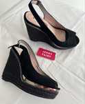 Stylowe nowe buty na koturnie z paskiem z tyłu, Jenny Fairy, Ccc, 36