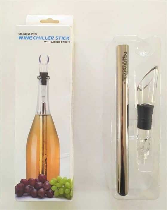 Kit para Vinho - Refresca e sirva ao mesmo tempo o seu vinho