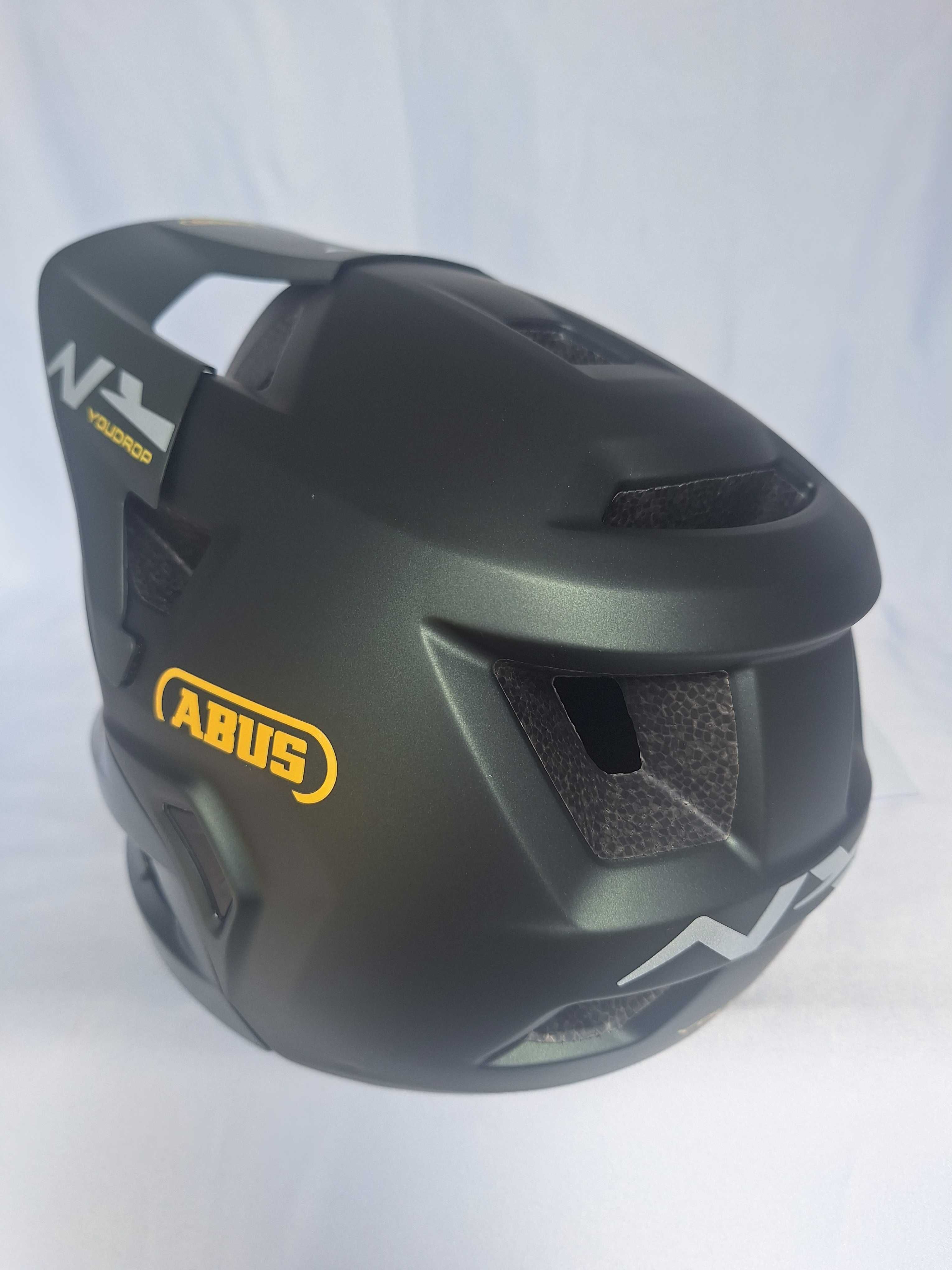 Kask rowerowy fullface Abus Youdrop FF Moss Green S 48-55cm