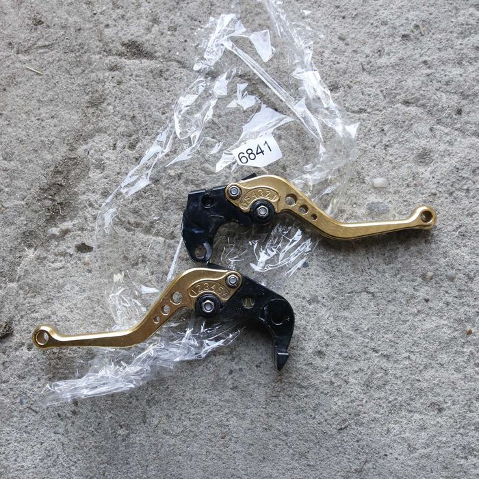 6841 Dźwignia hamulca i sprzęgła żółta Honda MSX 125