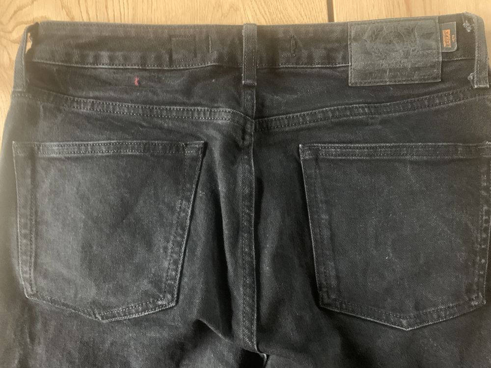 SUPERDRY JEANS czarne spodnie męskie