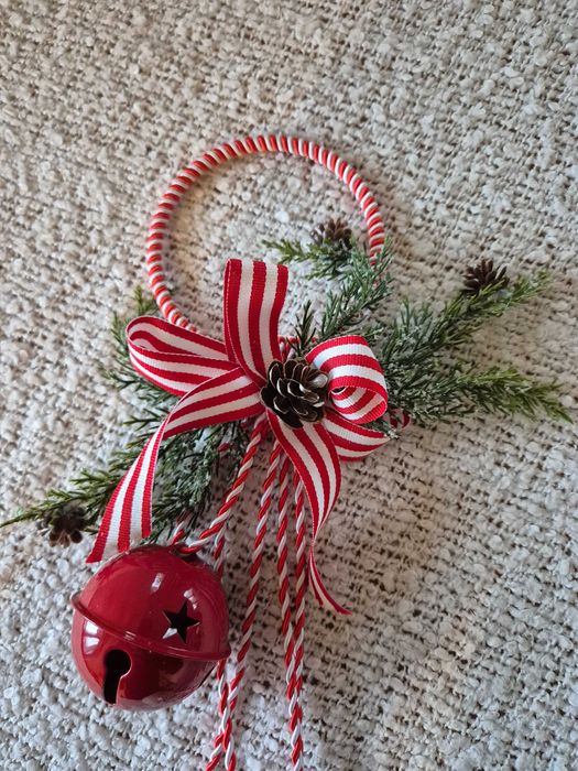 Dzwonki choinkowe Zawieszki na drzwi, ozdoba na ścianę Kokarda Wieniec