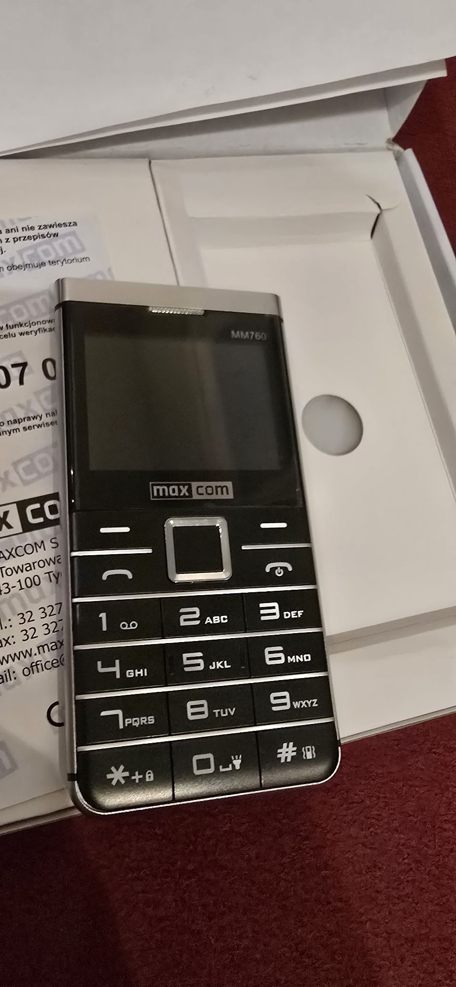 Telefon dla seniora Maccom MM760