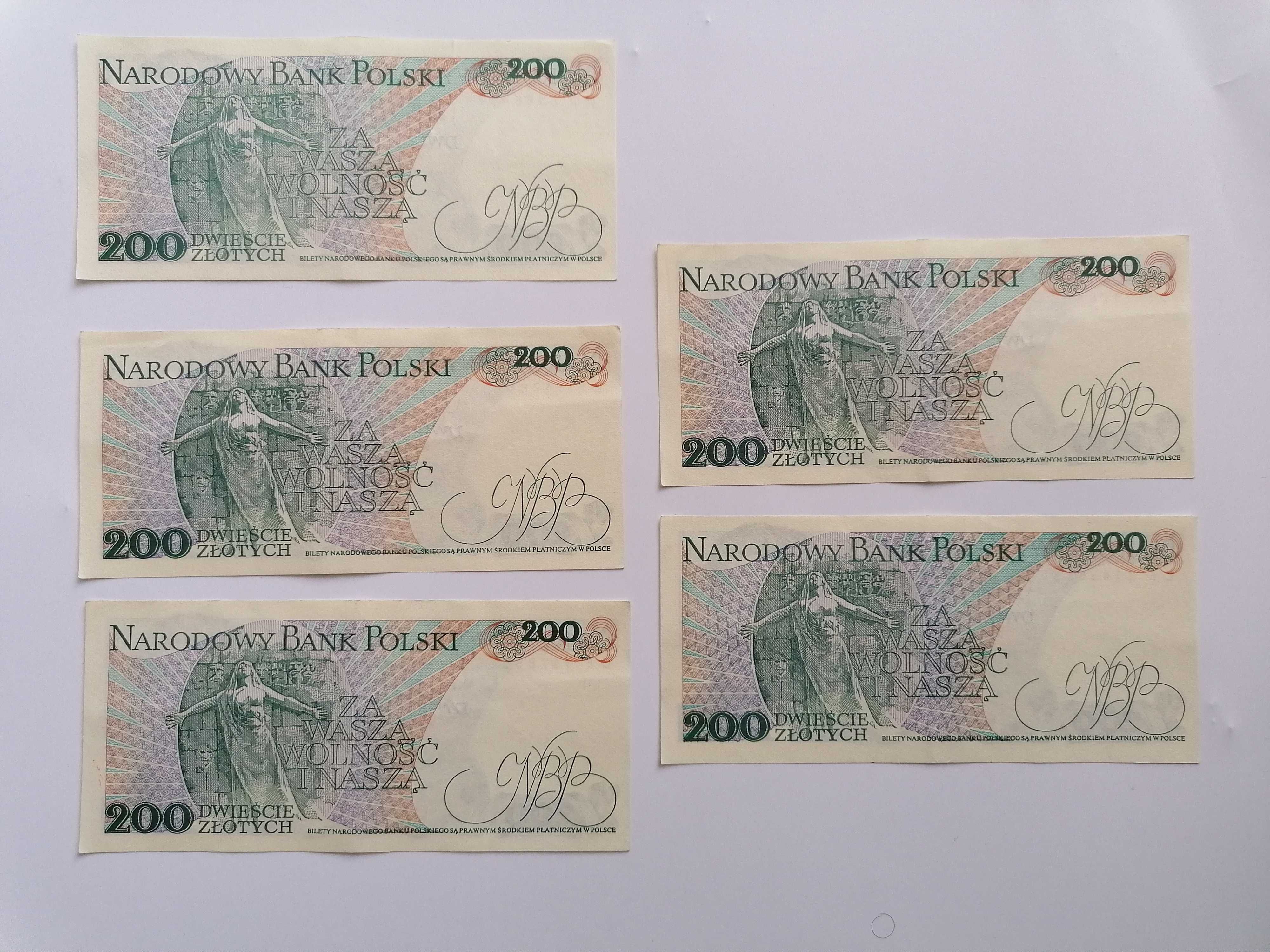 Banknoty PRL 200zl