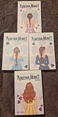 Sprzedam komplet 4 książek "Rodzina Monet".
