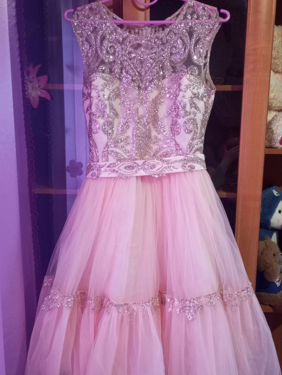 Сукня коктельна, персикового кольору