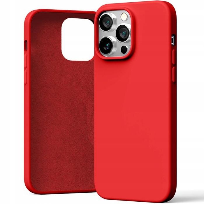 Etui do iPhone 15 Pro Max Mercury Silicone czerwone